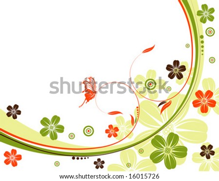 flower background images. vector : Flower background