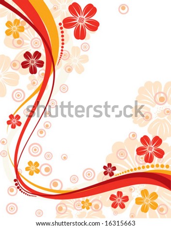 flowers background designs. vector : Floral ackground