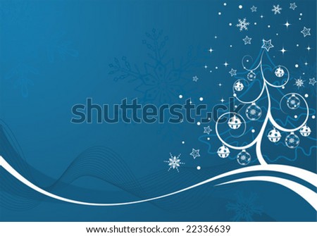 Christmas Background With Tree, Element For Design, Vector Illustration - 22336639 : Shutterstock