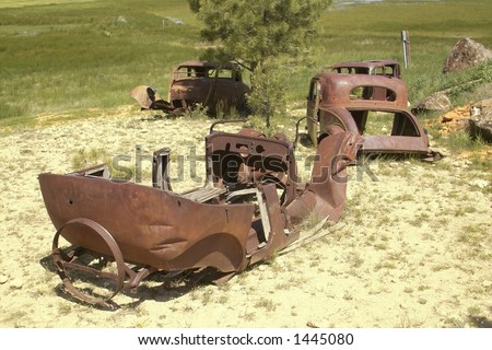 stock photo Abandoned Cars