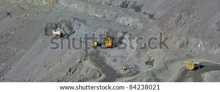 panorama open-cast mine of iron ore
