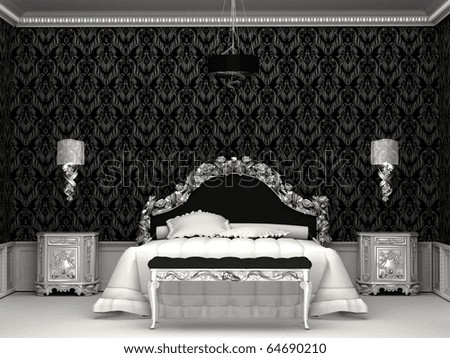 Baroque furniture in roayl bedroom