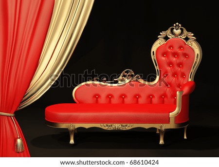 اروع صالونات هتشوفيهم في حياتك Stock-photo-royal-sofa-with-gold-frame-curtain-68610424