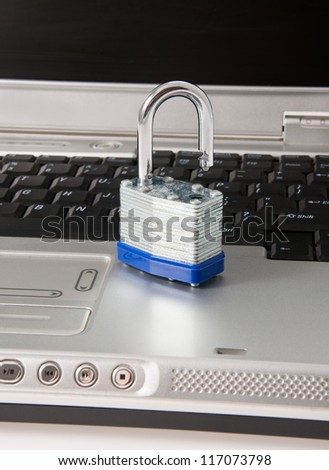 Unlocked laptop computer risk unsecure data