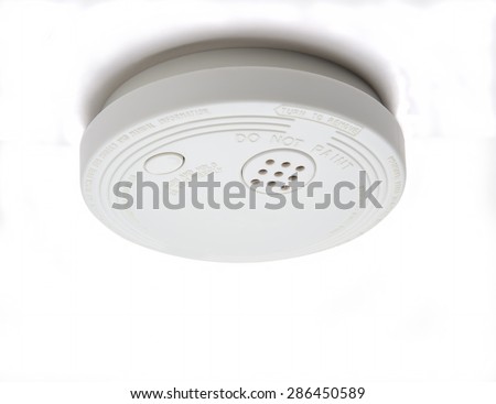 Smoke detector with alarm for fire safety