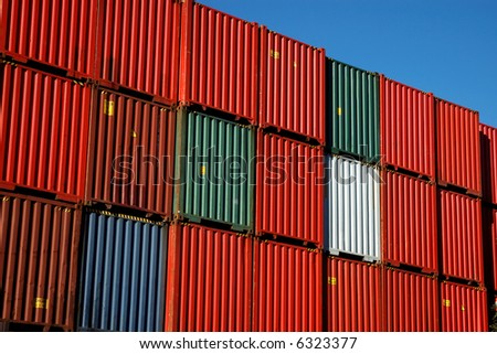 Shipping Containers- Red