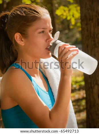 Girl with Water Bottle
