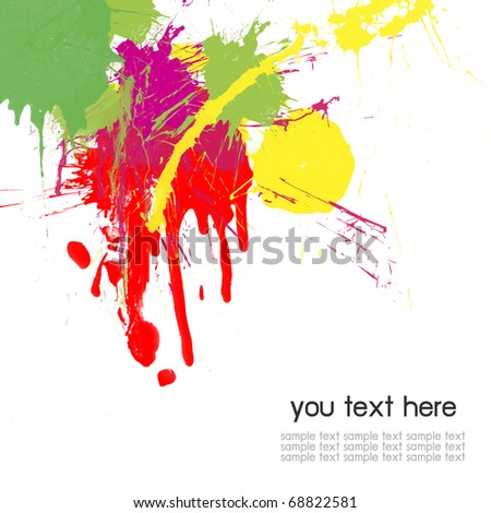 stock photo Abstract color splash color background