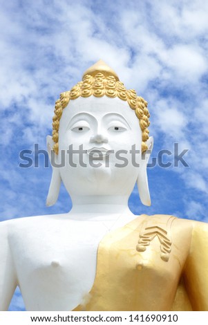 White Big Buddha statue in Chiang Mai, Thailand
