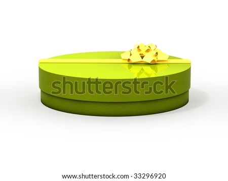 stock photo gift box 3d isolated illustration wedding christmas 