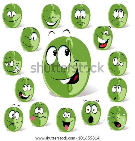 Green Bean Cartoon