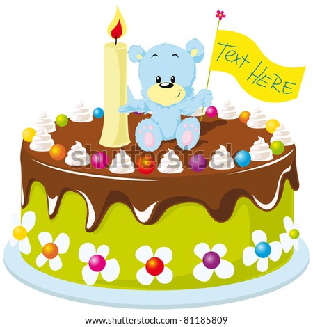  Birthday Cakes on Happy Birthday Cake For Baby Stock Vector 81185809   Shutterstock