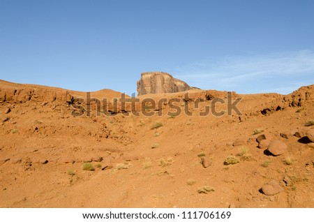 rocks in Monument Valley in Utah in the United States of America