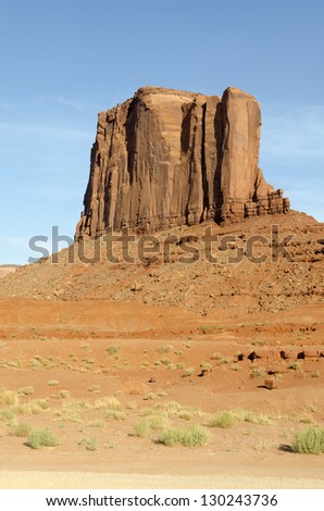 monolith in Monument Valley in Utah in the United States of America
