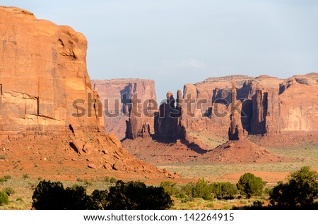 Monument Valley in Utah in the United States of America