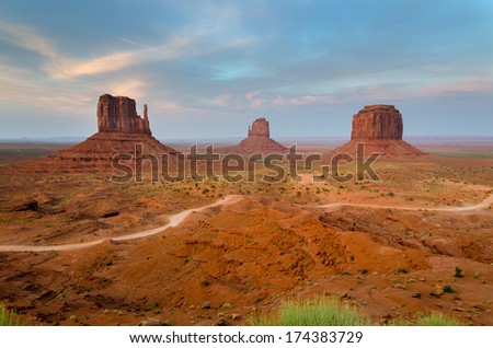Monument Valley in Utah in America