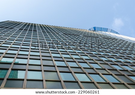 skyscrapers of glass and mirrors in Vancouver, Canada