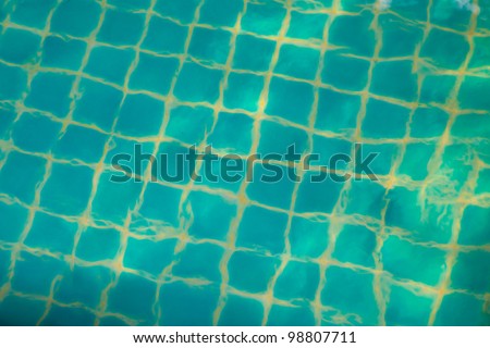 Refraction of light in swimming pool water