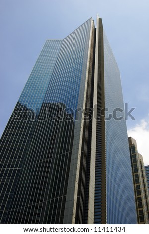Worm\'s eye view of building