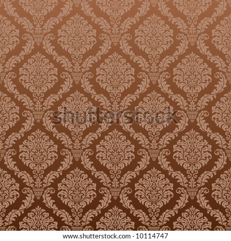 Damask Wallpaper on Seamless Damask Wallpaper Stock Vector 10114747   Shutterstock