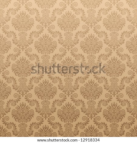 Damask Wallpaper on Seamless Damask Wallpaper Stock Vector 12918334   Shutterstock