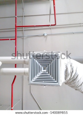 industrial air conditioning system and air diffusers
