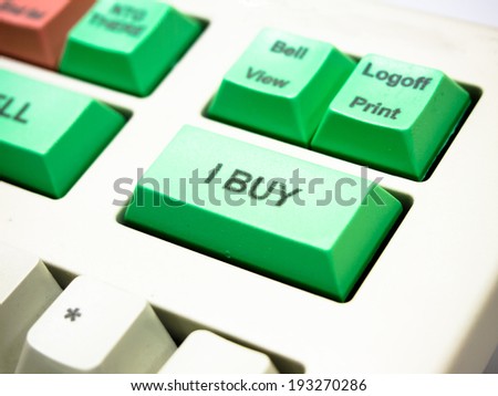 buy button key on investment keyboard