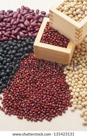 kinds of beans, red beans, soybeans, red kidney beans, black beans