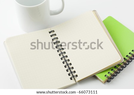 empty notepad diary