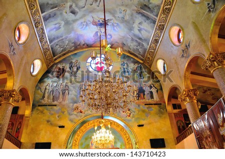 EL QUSEIR, EGYPT,-AUGUST 17: the Orthodox Christian Church in El Quseir, main attraction for many tourists on August 17, 2012 in El Quseir, Egypt