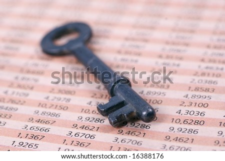 Key to confidential book-keeping the  world
