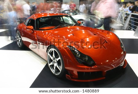 stock photo TVR Sagaris at Motor Show Front Save to a lightbox 