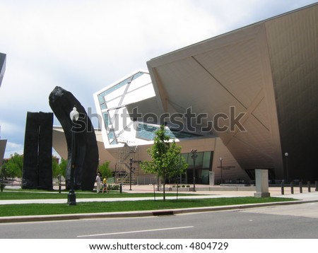 Denver  Museum on Outside Denver Art Museum Stock Photo 4804729   Shutterstock