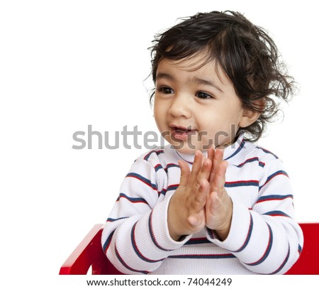 ஈகரை தமிழ் களஞ்சியத்தின் கவிதைப் போட்டி 5 - பரிசுத்தொகை 30,000 ரூபாய்கள் - Page 2 Stock-photo-happy-baby-girl-clapping-hands-isolated-white-74044249