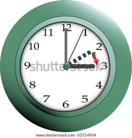 daylight savings time clock image. stock photo : Daylight saving