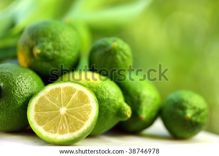 Green lemons group.