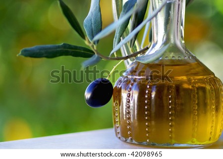 Olives and oliveoil.