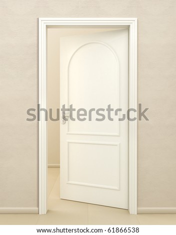 Door white wood
