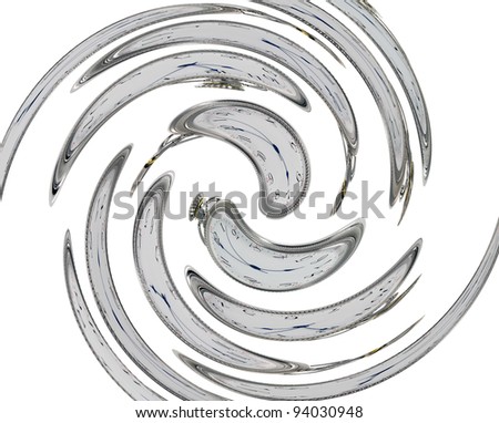 An abstract time image of pocket watches spinning around