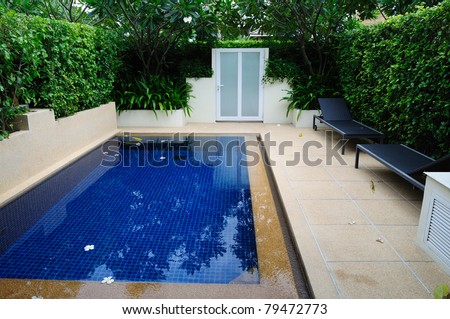 pool in modern house