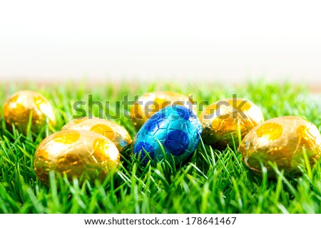 Easter eggs Chocolate-colorful easter eggs for your easter design