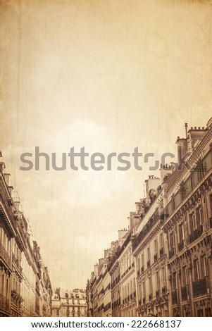 beautiful antique city building in paris, Europe