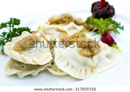 Polish dumplings - pierogi, polish food