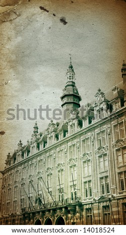 antique city building in Europe