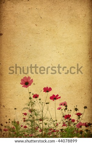 old flower paper textures - perfect background with space for text or image