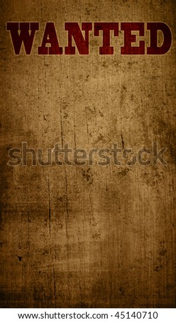 Wanted - old wanted wood grungy background with space for text or image
