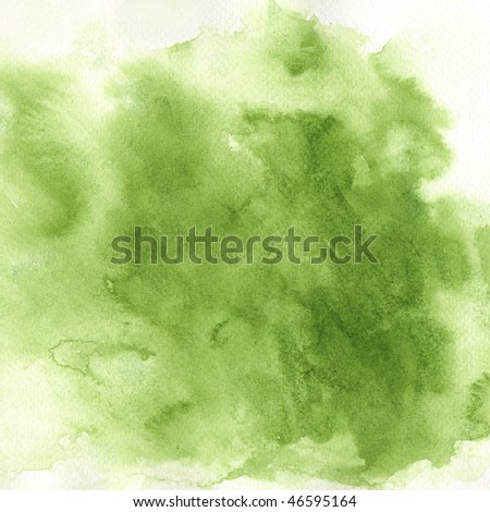 grunge green watercolor background - with space for your design