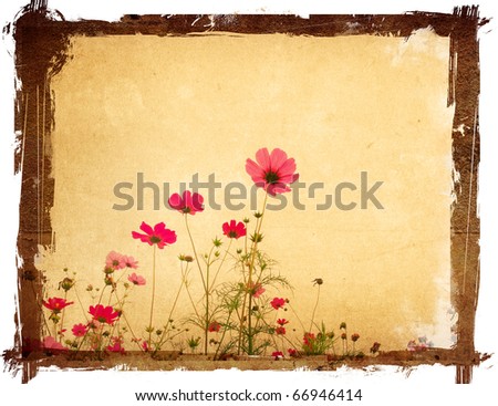 old flower paper textures - perfect background with space