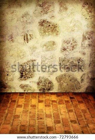blank grunge room interior,may use as background
