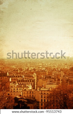 antique city view in Europe